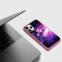 Чехол iPhone 11 Pro матовый Восхождение в тени - Тень, цвет: 3D-малиновый — фото 2