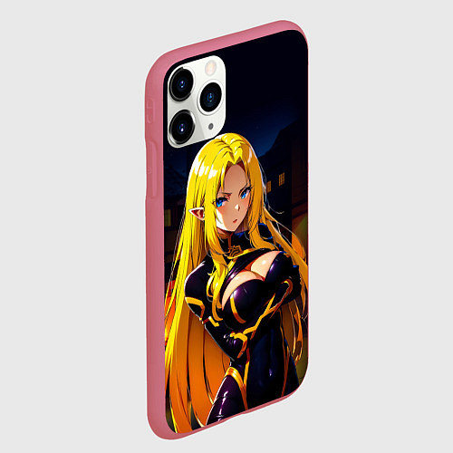 Чехол iPhone 11 Pro матовый Альфа - Сад теней / 3D-Малиновый – фото 2