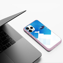Чехол iPhone 11 Pro матовый Subaru art, цвет: 3D-розовый — фото 2