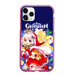 Чехол iPhone 11 Pro матовый Paimon: Genshin Impact