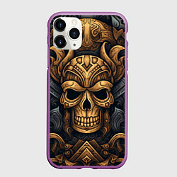 Чехол iPhone 11 Pro матовый Арт павшие викинги, цвет: 3D-фиолетовый