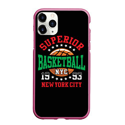 Чехол iPhone 11 Pro матовый Superior basketball