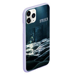 Чехол iPhone 11 Pro матовый STALKER Одиночка призрак, цвет: 3D-светло-сиреневый — фото 2