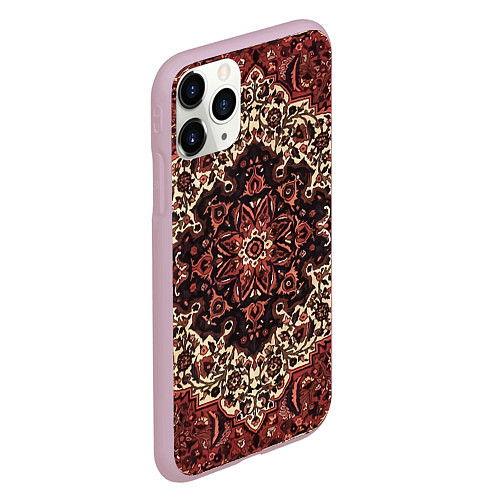 Чехол iPhone 11 Pro матовый Ковролин / 3D-Розовый – фото 2