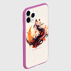 Чехол iPhone 11 Pro матовый Дева оборотень, цвет: 3D-фиолетовый — фото 2