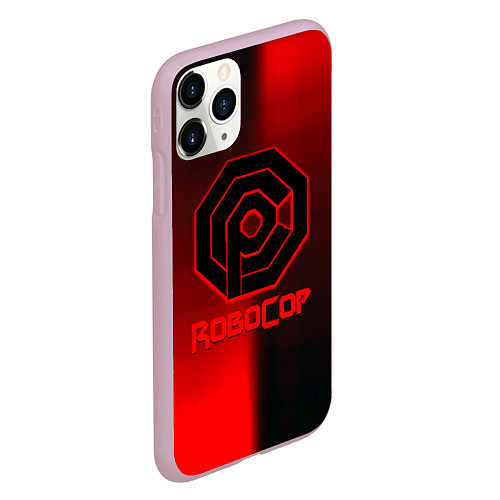 Чехол iPhone 11 Pro матовый Robocop 2023 / 3D-Розовый – фото 2