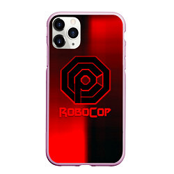 Чехол iPhone 11 Pro матовый Robocop 2023, цвет: 3D-розовый