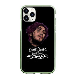 Чехол iPhone 11 Pro матовый Game over Lil peep, цвет: 3D-салатовый