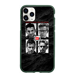 Чехол iPhone 11 Pro матовый Depeche Mode - Rose Bowl show, цвет: 3D-темно-зеленый