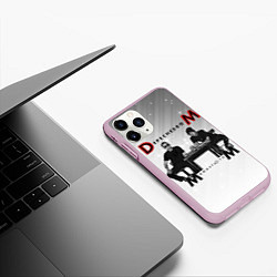 Чехол iPhone 11 Pro матовый Depeche Mode - Mememto Mori Dave and Martin, цвет: 3D-розовый — фото 2