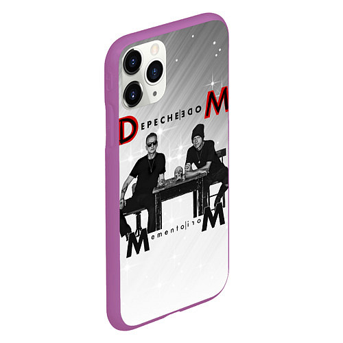 Чехол iPhone 11 Pro матовый Depeche Mode - Mememto Mori Dave and Martin / 3D-Фиолетовый – фото 2