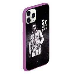 Чехол iPhone 11 Pro матовый Depeche Mode - Dave Gahan strangers pistol, цвет: 3D-фиолетовый — фото 2