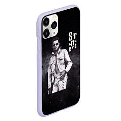 Чехол iPhone 11 Pro матовый Depeche Mode - Dave Gahan strangers pistol, цвет: 3D-светло-сиреневый — фото 2