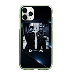 Чехол iPhone 11 Pro матовый Depeche Mode - Мартин и Дэйв, цвет: 3D-салатовый