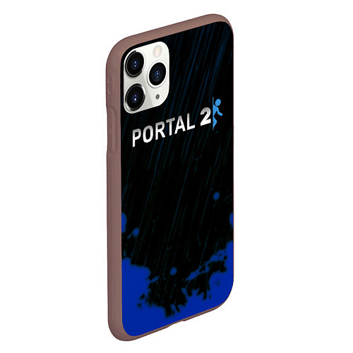 Чехол iPhone 11 Pro матовый Portal games / 3D-Коричневый – фото 2