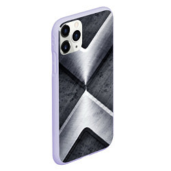 Чехол iPhone 11 Pro матовый Стальные блоки, цвет: 3D-светло-сиреневый — фото 2