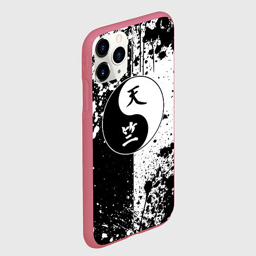 Чехол iPhone 11 Pro матовый Знак поднебесья - токийские мстители / 3D-Малиновый – фото 2