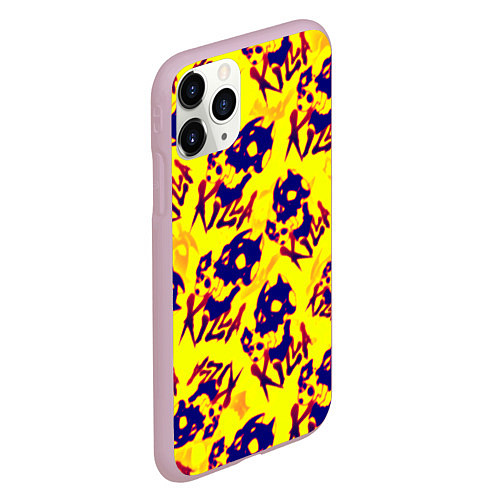 Чехол iPhone 11 Pro матовый Killa music neon / 3D-Розовый – фото 2