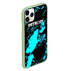 Чехол iPhone 11 Pro матовый Detroit become human кровь андроида, цвет: 3D-салатовый — фото 2