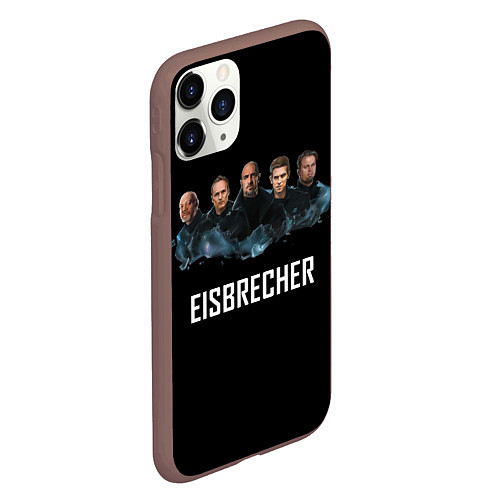 Чехол iPhone 11 Pro матовый Eisbrecher art / 3D-Коричневый – фото 2