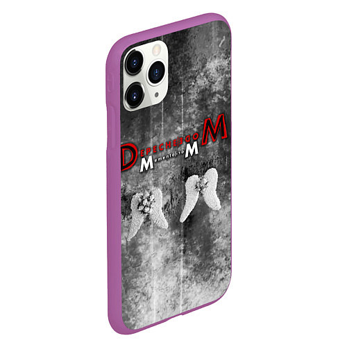 Чехол iPhone 11 Pro матовый Depeche Mode - Memento Mori gothic / 3D-Фиолетовый – фото 2