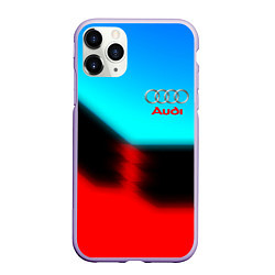 Чехол iPhone 11 Pro матовый AUDI sport brend color, цвет: 3D-светло-сиреневый