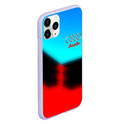 Чехол iPhone 11 Pro матовый AUDI sport brend color, цвет: 3D-светло-сиреневый — фото 2