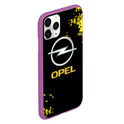 Чехол iPhone 11 Pro матовый Opel желтые краски, цвет: 3D-фиолетовый — фото 2