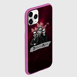 Чехол iPhone 11 Pro матовый Depeche Mode - spirit tour, цвет: 3D-фиолетовый — фото 2