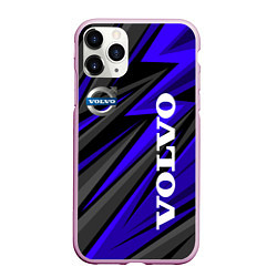 Чехол iPhone 11 Pro матовый Volvo - Синий спортивный