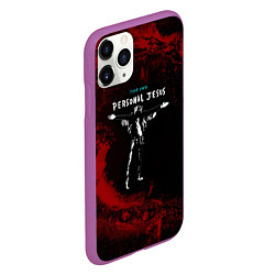 Чехол iPhone 11 Pro матовый Depeche Mode - personal jesus dave, цвет: 3D-фиолетовый — фото 2