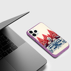 Чехол iPhone 11 Pro матовый Сказочные мотивы, цвет: 3D-фиолетовый — фото 2