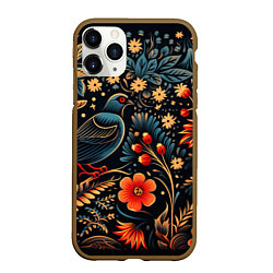 Чехол iPhone 11 Pro матовый Волшебство зимы, цвет: 3D-коричневый