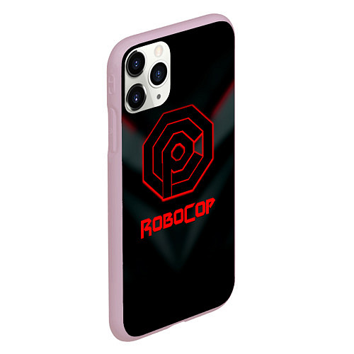 Чехол iPhone 11 Pro матовый Robocop новая игра шутер / 3D-Розовый – фото 2