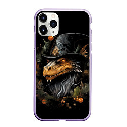 Чехол iPhone 11 Pro матовый Дракон царства снега и льда, цвет: 3D-светло-сиреневый
