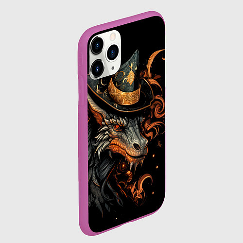 Чехол iPhone 11 Pro матовый Властелин холода / 3D-Фиолетовый – фото 2