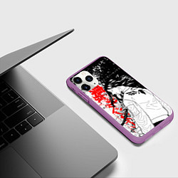 Чехол iPhone 11 Pro матовый Баджи из вальхаллы - токийские мстители, цвет: 3D-фиолетовый — фото 2