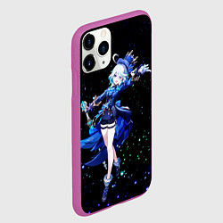Чехол iPhone 11 Pro матовый Фурина - гидро архонт, цвет: 3D-фиолетовый — фото 2