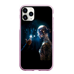 Чехол iPhone 11 Pro матовый Создание АИ, цвет: 3D-розовый