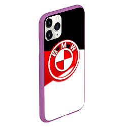 Чехол iPhone 11 Pro матовый BMW geometry sport, цвет: 3D-фиолетовый — фото 2