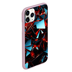 Чехол iPhone 11 Pro матовый Симметрия бесконечности, цвет: 3D-розовый — фото 2