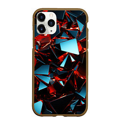 Чехол iPhone 11 Pro матовый Симметрия бесконечности, цвет: 3D-коричневый