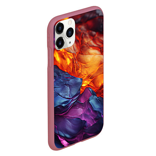 Чехол iPhone 11 Pro матовый Символическая реальность / 3D-Малиновый – фото 2