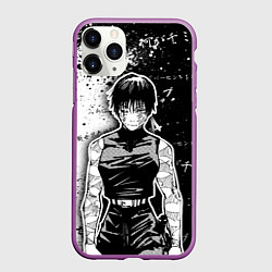 Чехол iPhone 11 Pro матовый Маки Зенин из Jujutsu kaisen, цвет: 3D-фиолетовый