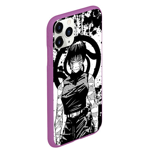 Чехол iPhone 11 Pro матовый Маки из клана Зенин - manga / 3D-Фиолетовый – фото 2