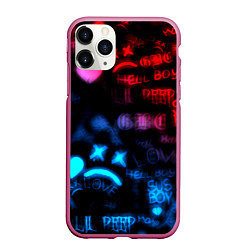 Чехол iPhone 11 Pro матовый Lil peep neon rap music