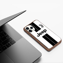 Чехол iPhone 11 Pro матовый Juventus collection, цвет: 3D-коричневый — фото 2