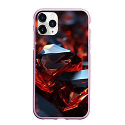 Чехол iPhone 11 Pro матовый Визуальные ритмы в геометрии, цвет: 3D-розовый