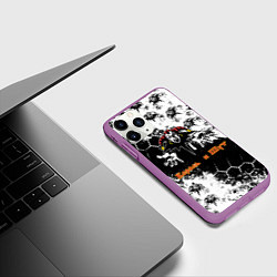 Чехол iPhone 11 Pro матовый Русский рок - Король и шут, цвет: 3D-фиолетовый — фото 2