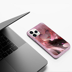 Чехол iPhone 11 Pro матовый Genshin Impact Яэ Мико, цвет: 3D-розовый — фото 2